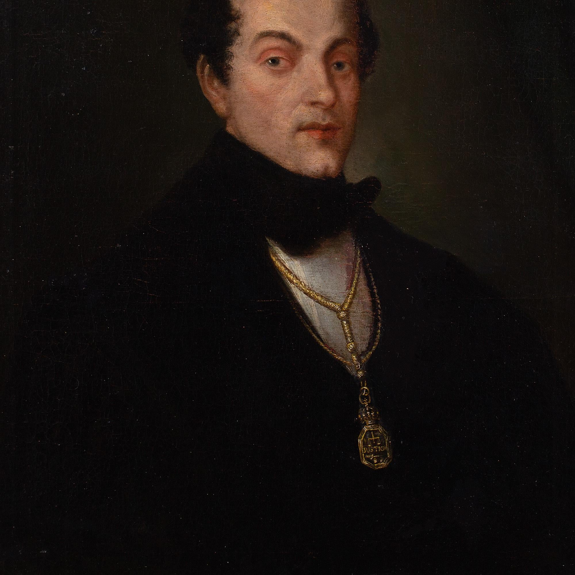 Mid-19th-Century Spanish School, Portrait Of Francisco Agustín Silvela Y Blanco 2