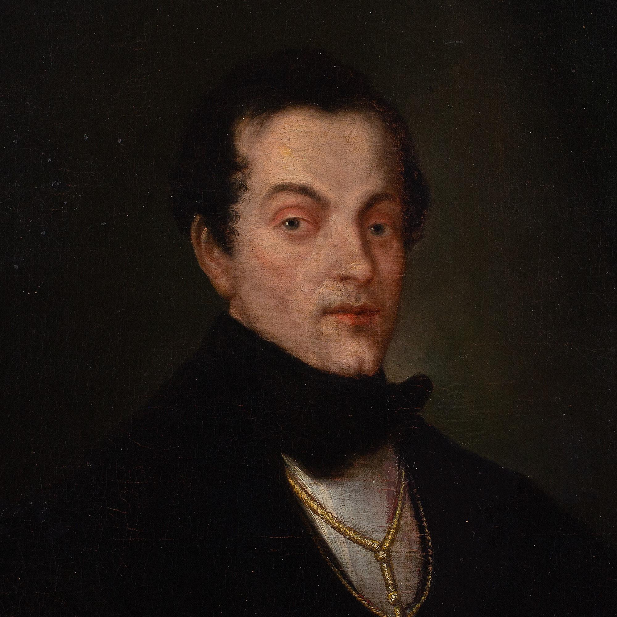 Mid-19th-Century Spanish School, Portrait Of Francisco Agustín Silvela Y Blanco 3