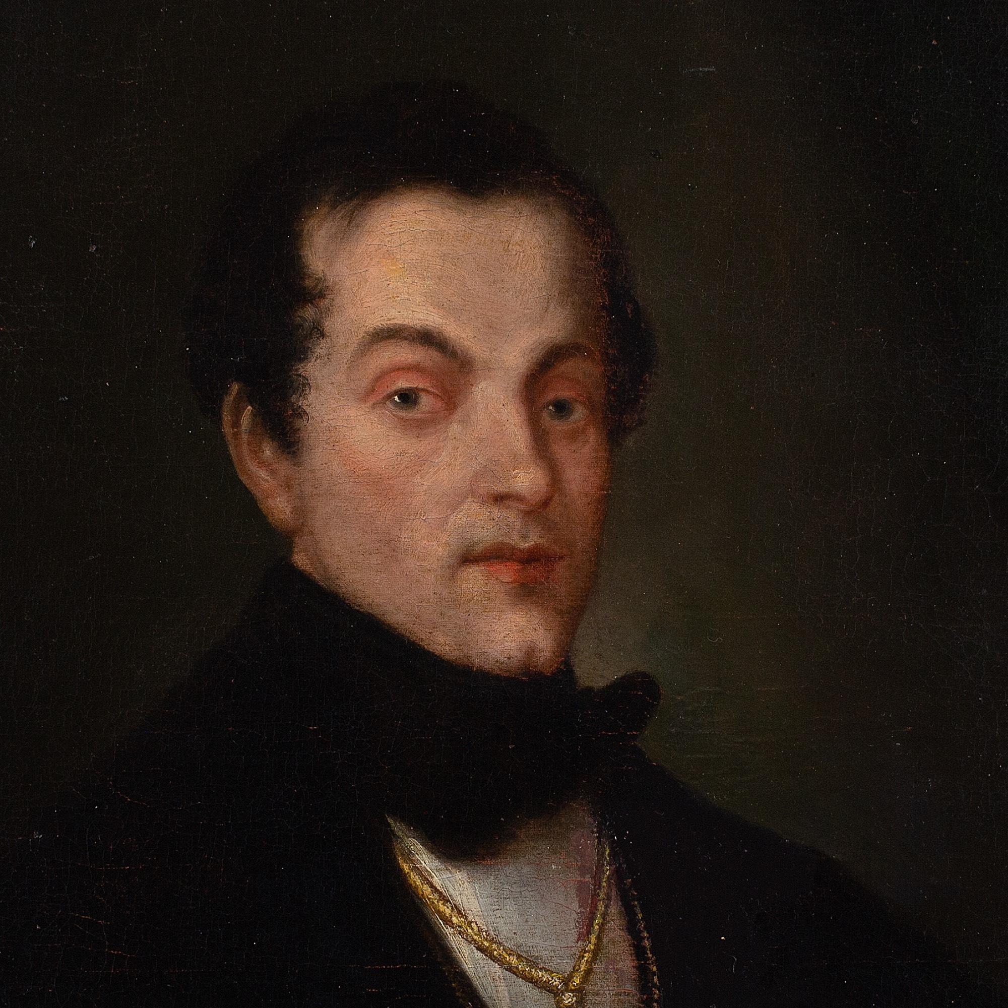 Mid-19th-Century Spanish School, Portrait Of Francisco Agustín Silvela Y Blanco 5