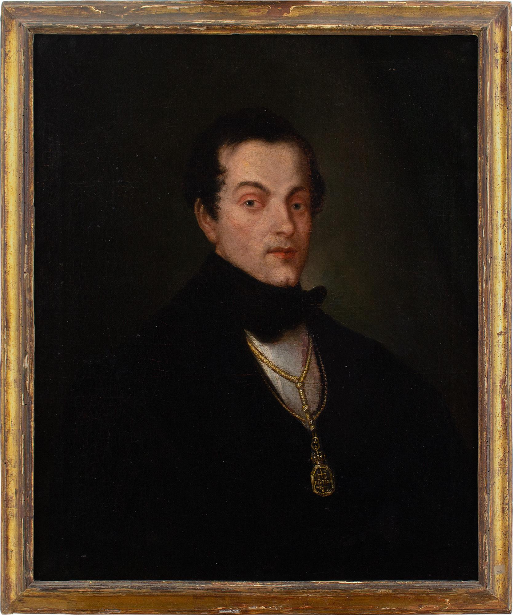 Unknown Portrait Painting - Mid-19th-Century Spanish School, Portrait Of Francisco Agustín Silvela Y Blanco
