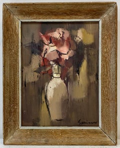 Mid 20th Century Abstract Still Life Oil Painting C.1958