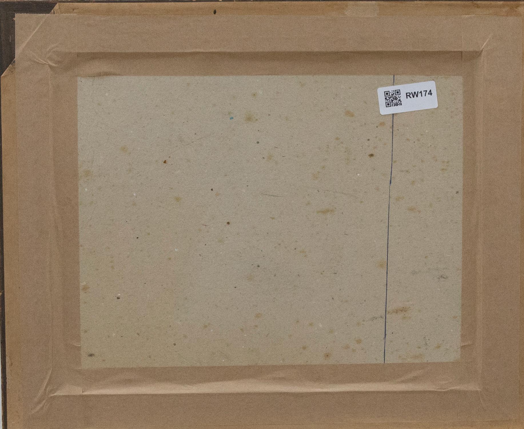Acryl aus der Mitte des 20. Jahrhunderts – Die Villa (Grau), Landscape Painting, von Unknown
