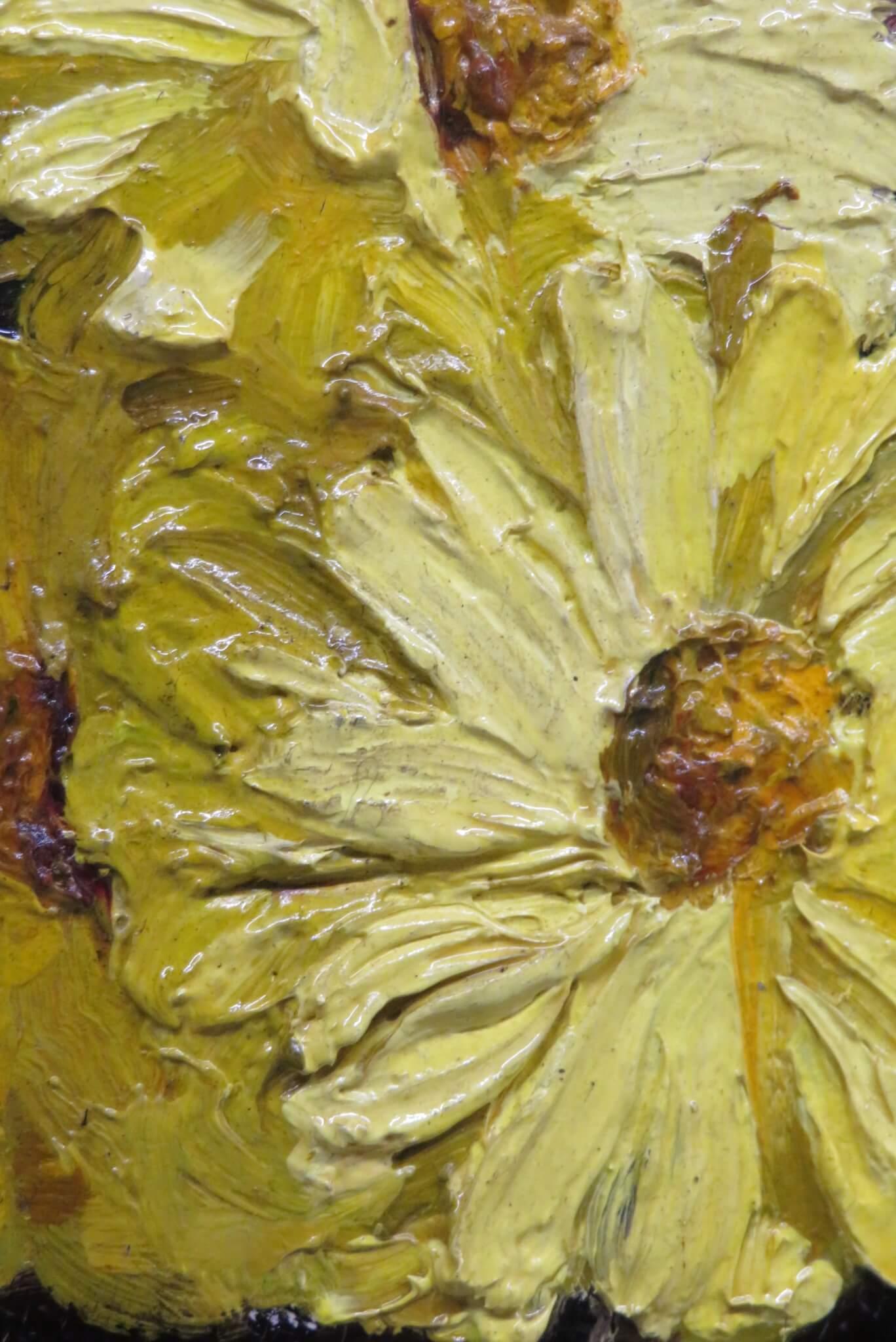 mid 20th Century English COLOURFUL & STUNNING Still Life Flowers OIL PAINTING - English School Painting by Unknown