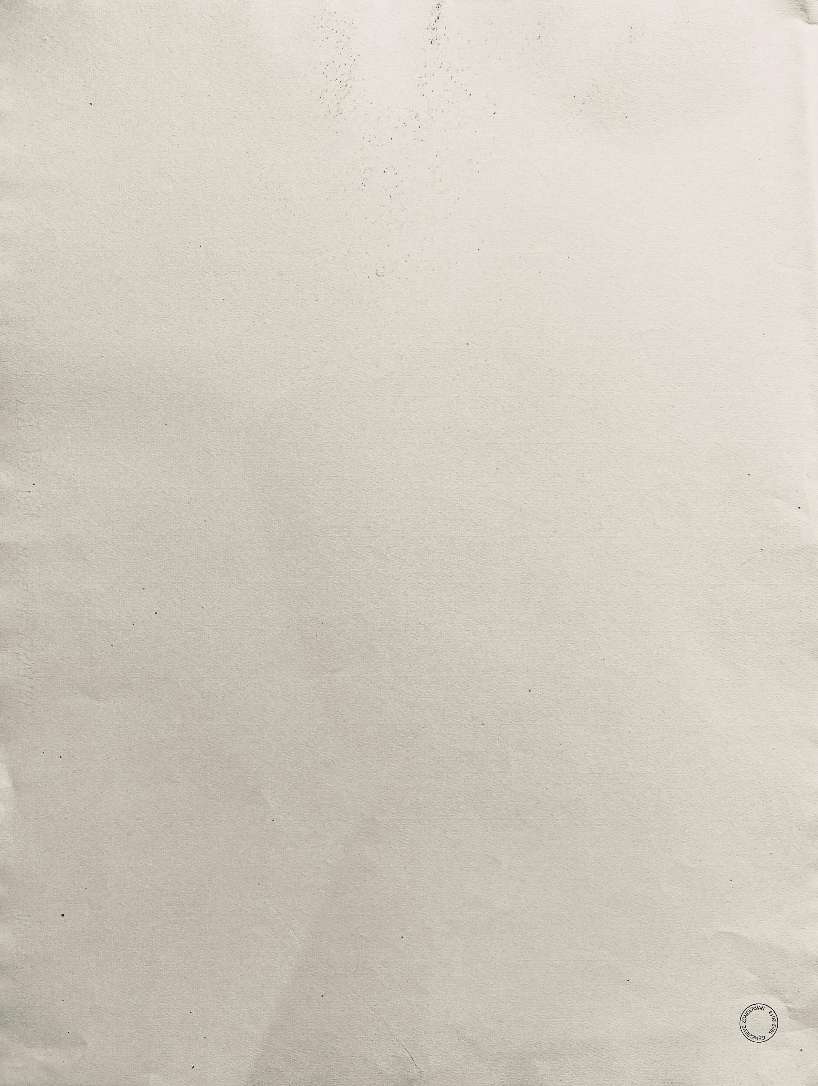 Dessin au fusain français du milieu du 20e siècle, Portrait d'une femme nue debout - Gris Nude Painting par Unknown