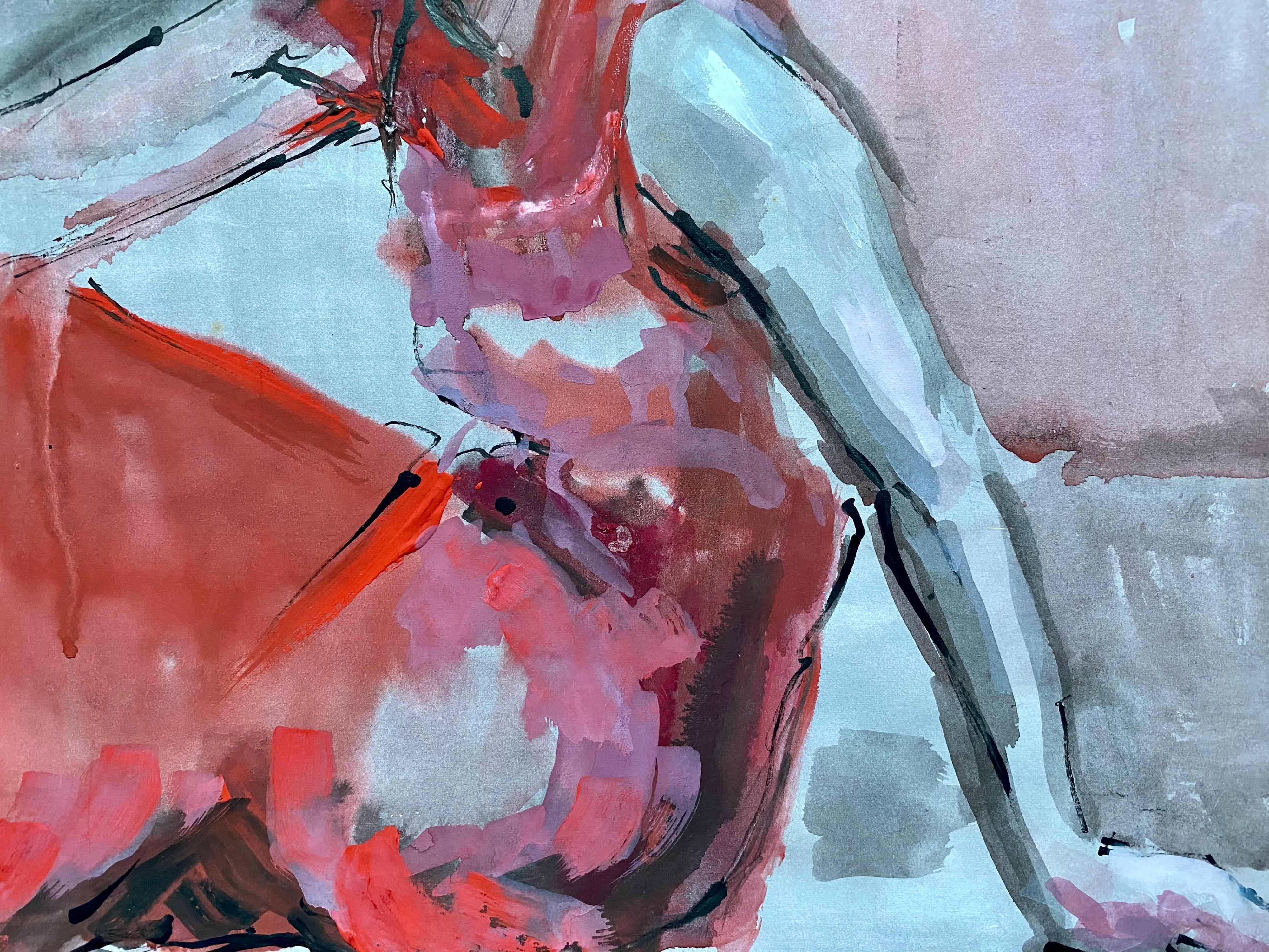 Mid-20th Century, French, Modernist Painting For Sale 3