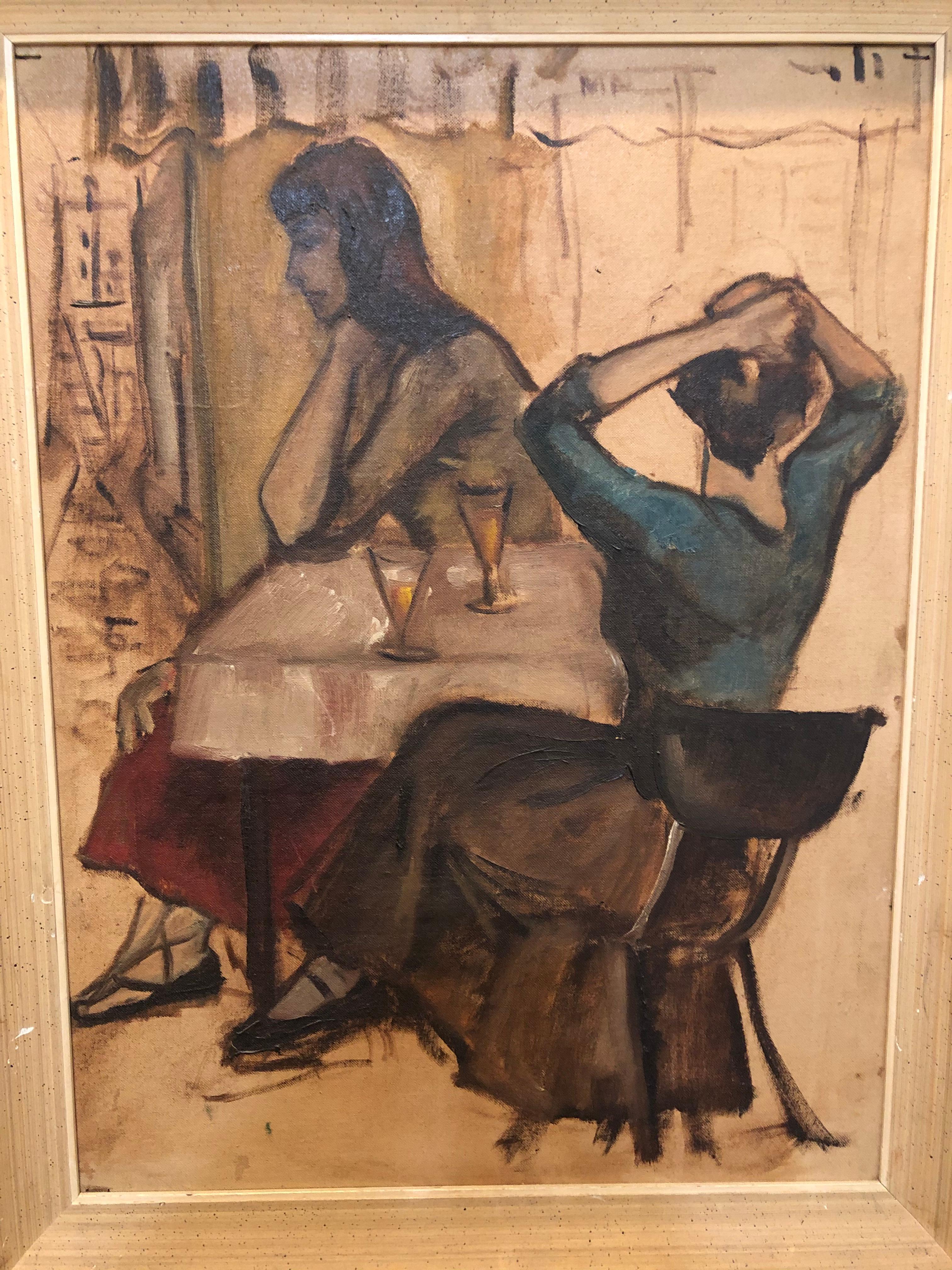 Unknown Figurative Painting - Mid 20th Century French School 
