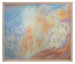 Mid-20th Century Large Abstract Impasto Painting 