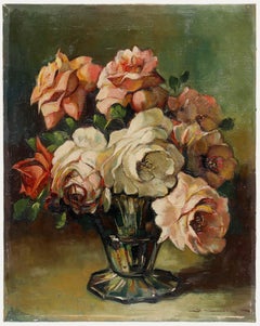 Mid 20th Century Oil - A Bouquet of Flowers