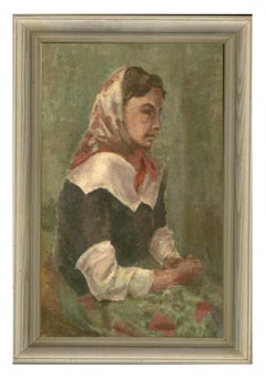 Mid 20th Century Oil - Caroline