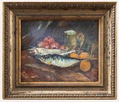 Mid 20th Century Oil - Fish and Tomatoes