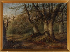 kindling for sale Mid 20th Century Oil - Gathering Kindling