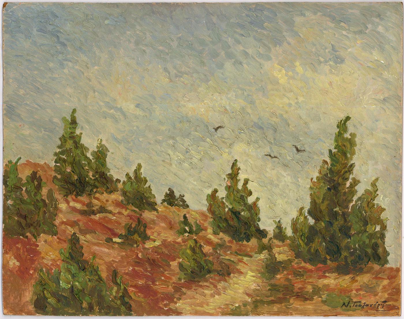 Mid 20th Century Oil - Heath Landscape - Painting by Unknown