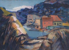 Mid 20th Century Oil - Mountain Landscape