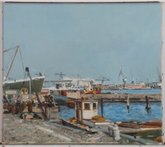 Mid 20th Century Oil - On The Harbour