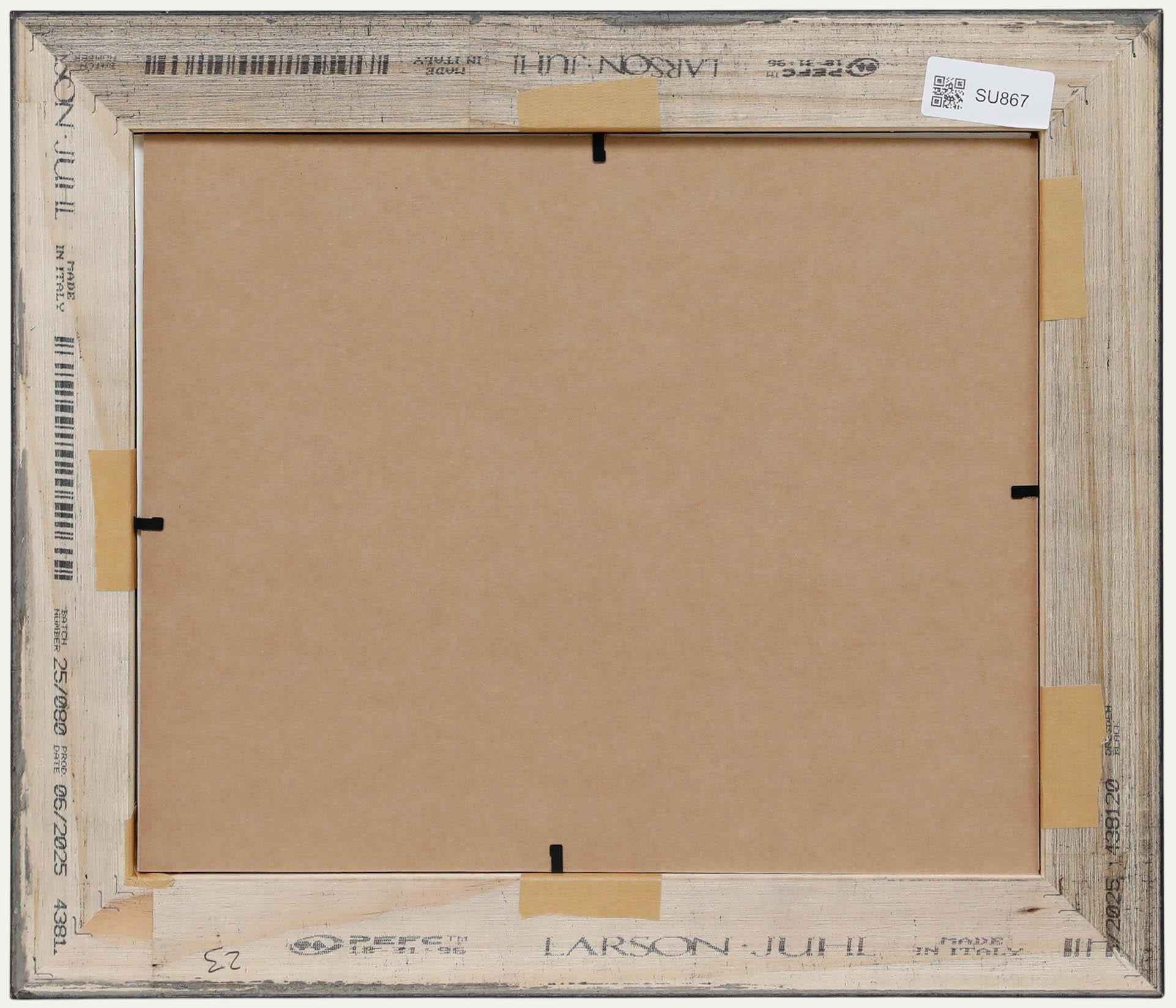 Mitte 20. Jahrhundert Öl - Pastorale Landschaft (Schwarz), Landscape Painting, von Unknown