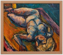 Mid 20th Century Oil - Reclining Nude