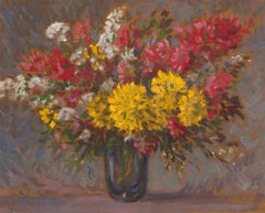 Mid 20th Century Oil - Summer Flowers