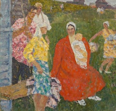 Mid 20th Century Oil - Summer in Ukraine