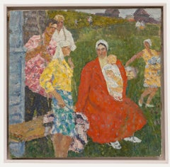 Mid 20th Century Oil - Summer in Ukraine