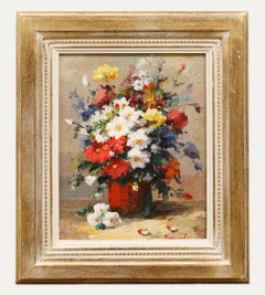 Mid 20th Century Oil - Summer Vase