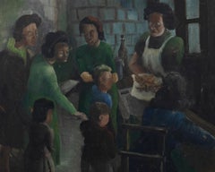 Mid 20th Century Oil - The Fish & Chip Shop