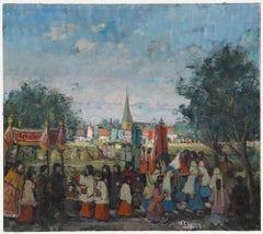 Mid 20th Century Oil - The Procession