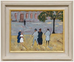 Mid 20th Century Oil - Twilight Stroll