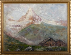Mid 20th Century Oil - View of the Matterhorn