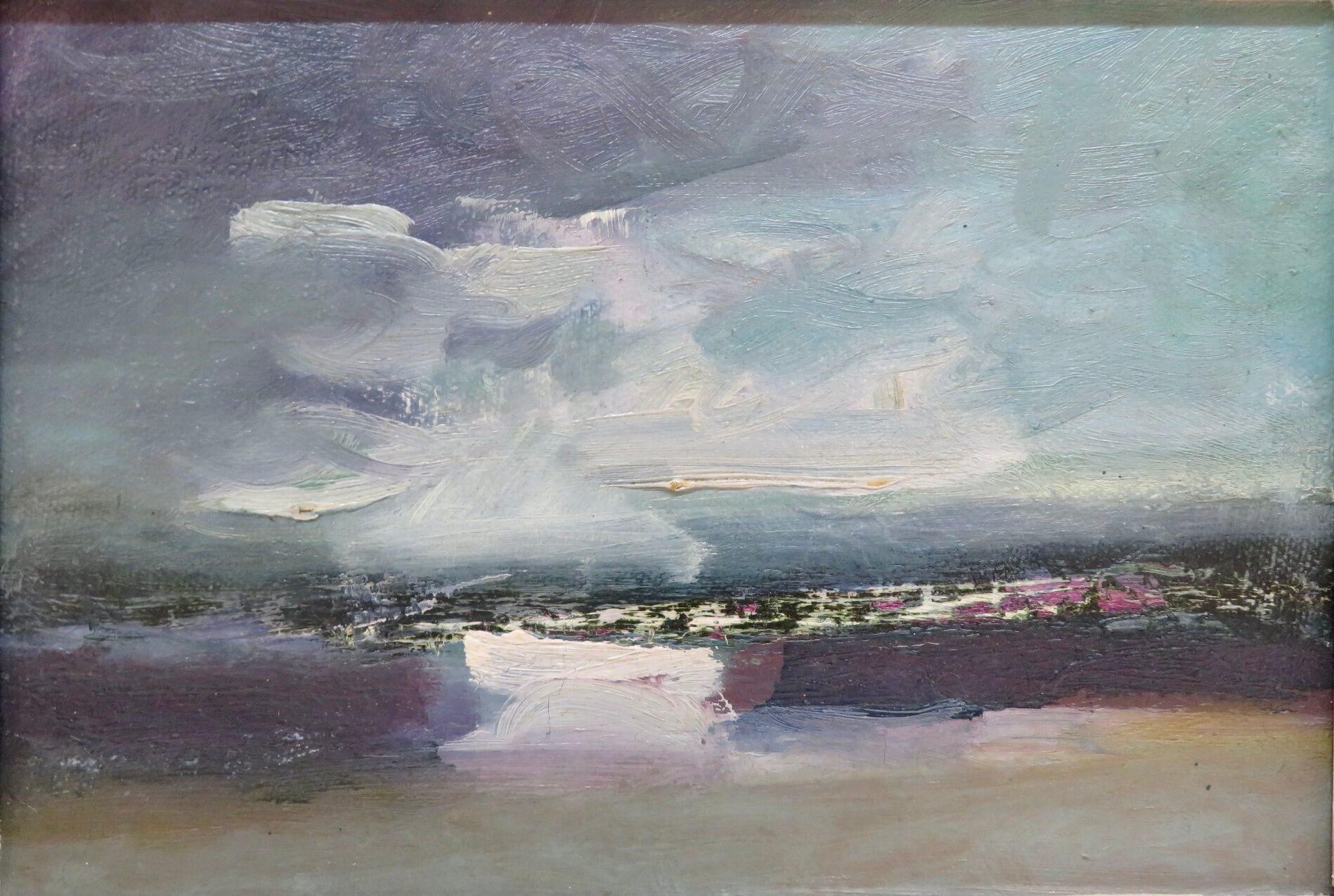 Mid 20th Century Scottish Impressionist Seascape Oil Painting For Sale 2