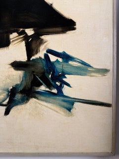 Mid-Century Abstract Expressionist Composition, Informalist Oil Painting 1960s