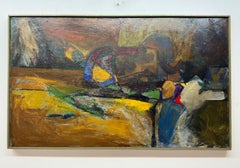 Used Mid-century Abstract Painting 