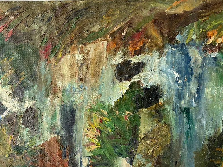 Mid Century Abstract Stream Painting by Gibbs C.1968 For Sale 2