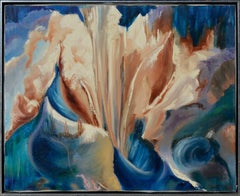 Mid-Century Modern Floral Abstract