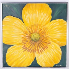 Mid Century Flower Painting by Dale McFeatters