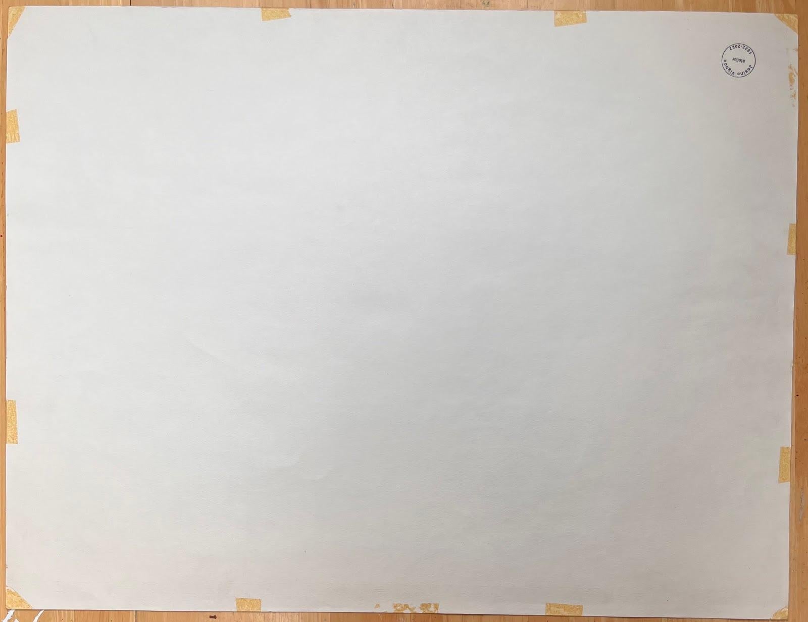 Französische Original-Tinte-Zeichnung einer ländlichen Landschaft mit Hay-Wagon aus der Mitte des Jahrhunderts im Angebot 2