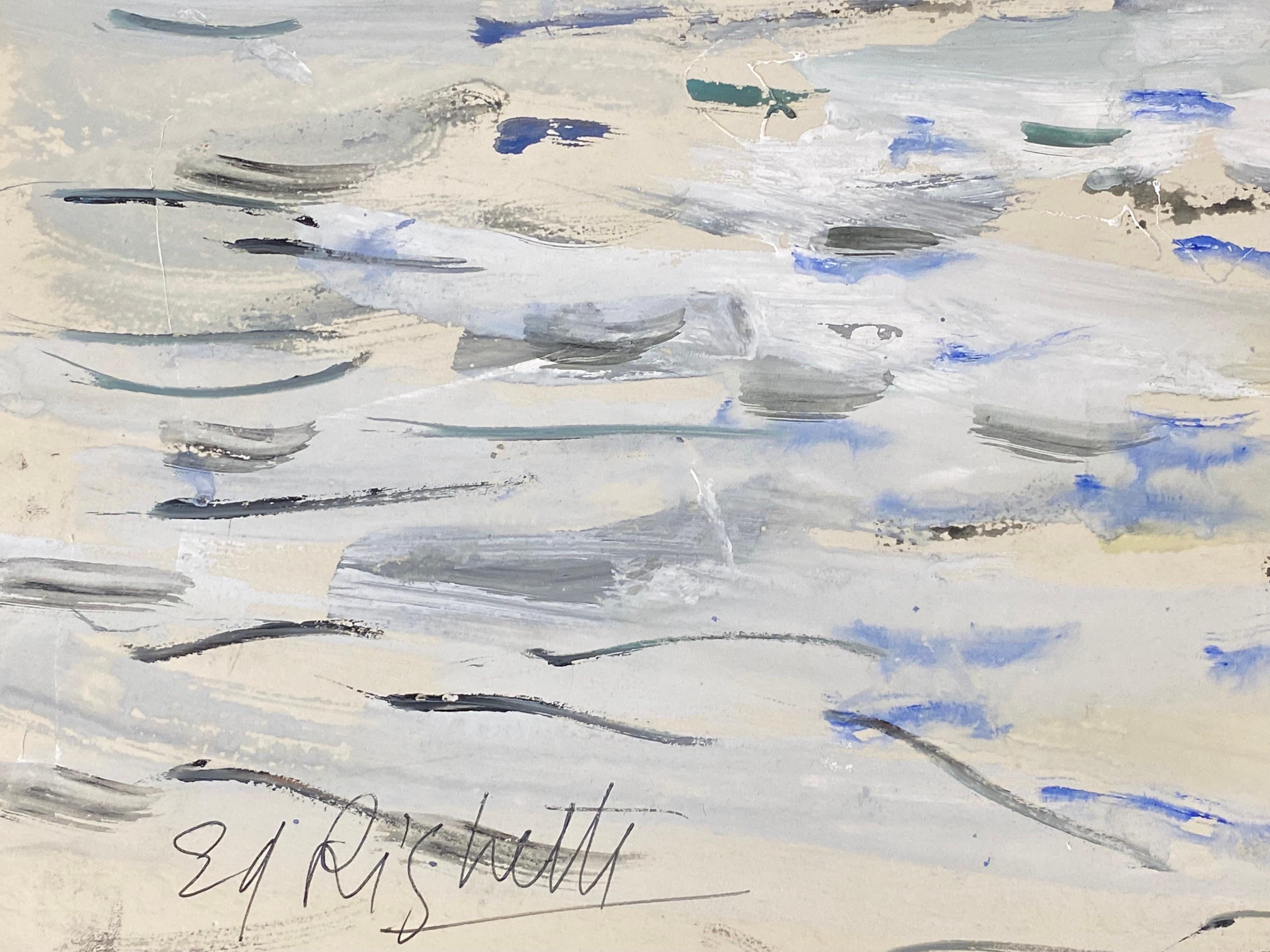 Landschaft
Unterzeichnet von Édouard Righetti (1924-2001)
Beschriftet Verso auf der Rückseite

Öl-/Gouache-Gemälde auf Künstlerpapier, wunderschön gemalt.
Sehr guter Zustand.
Größe: 16 x Zoll x 25,75 Zoll.
Provenienz: Alle Gemälde, die wir von