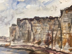 Mid Century French Post-Impressionist Painting - French Sea Landscape