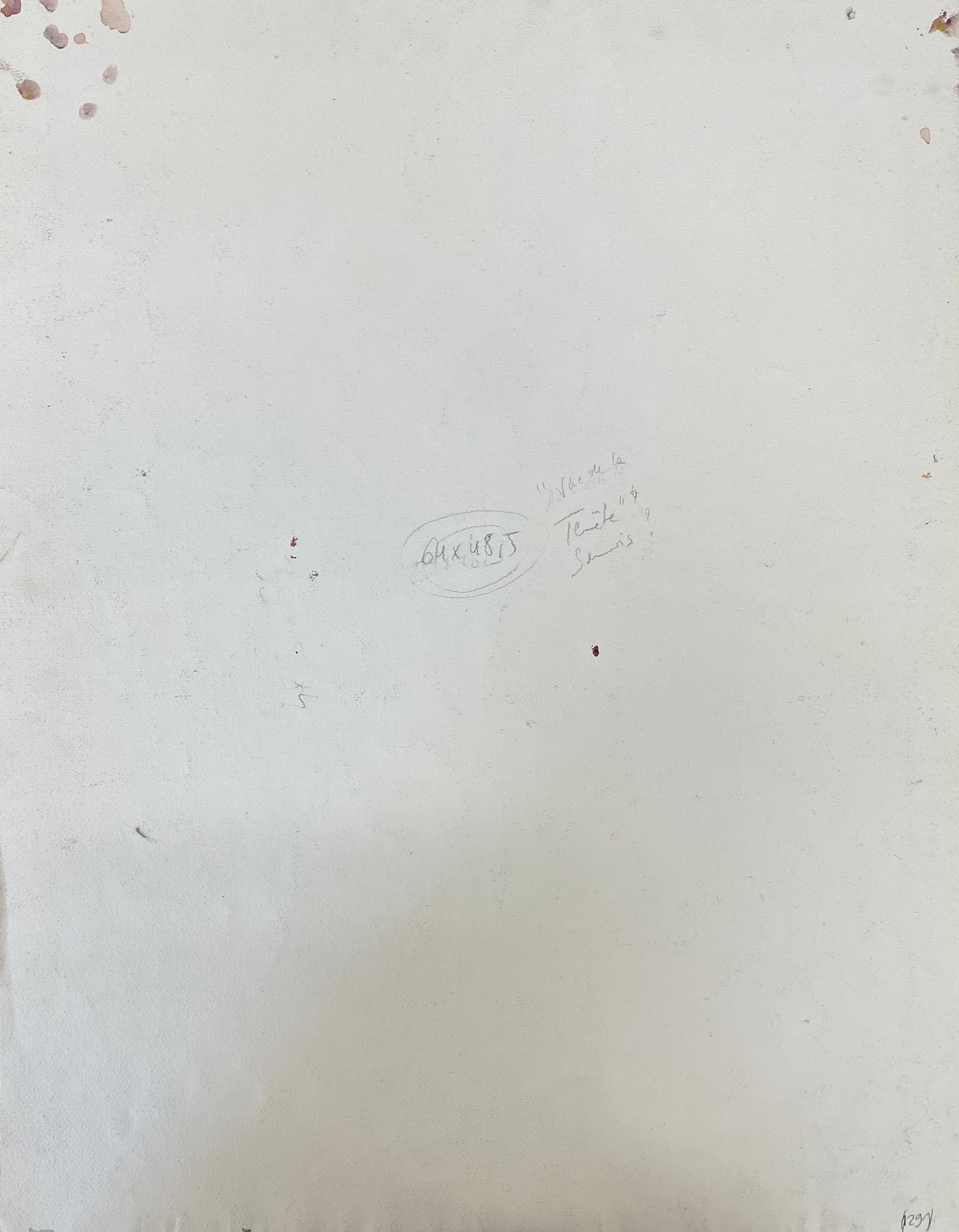 Peinture post-impressionniste française du milieu du siècle, lever de soleil à travers une fenêtre en vente 2