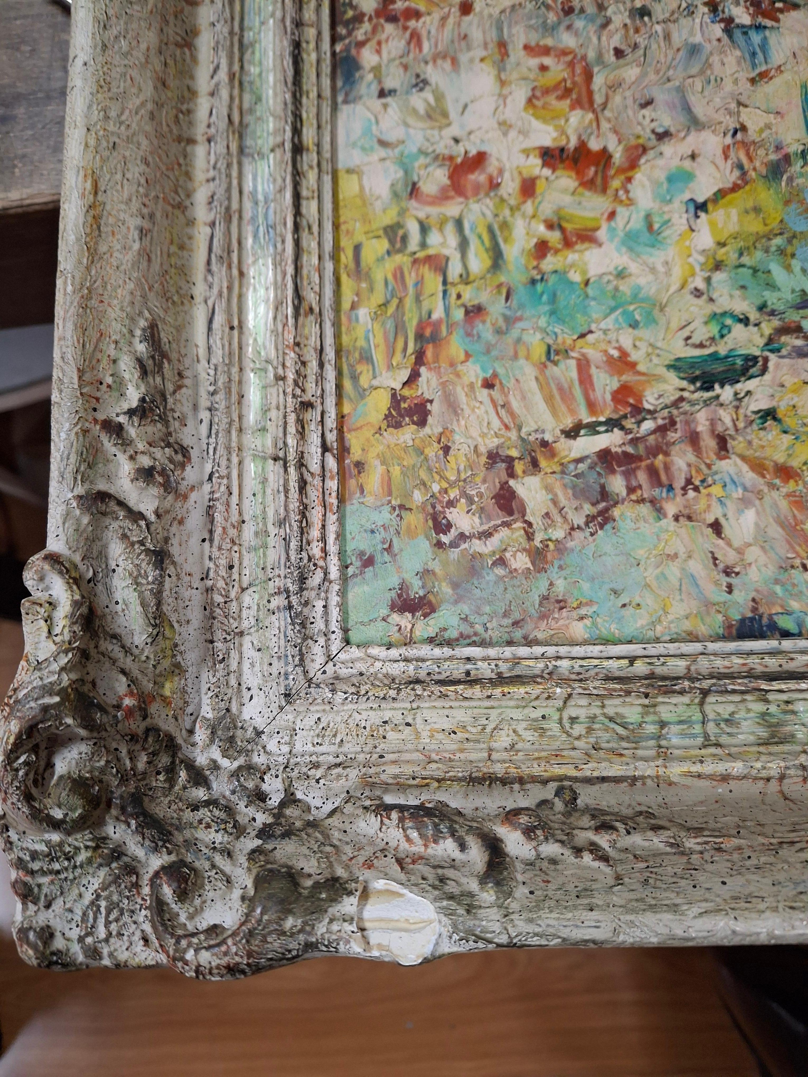 Mid-Century Italian Abstract, “Lake Garda” For Sale 1