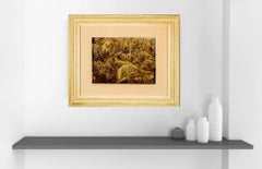 Mid-Century Italian Signed Post Futurism Painting
