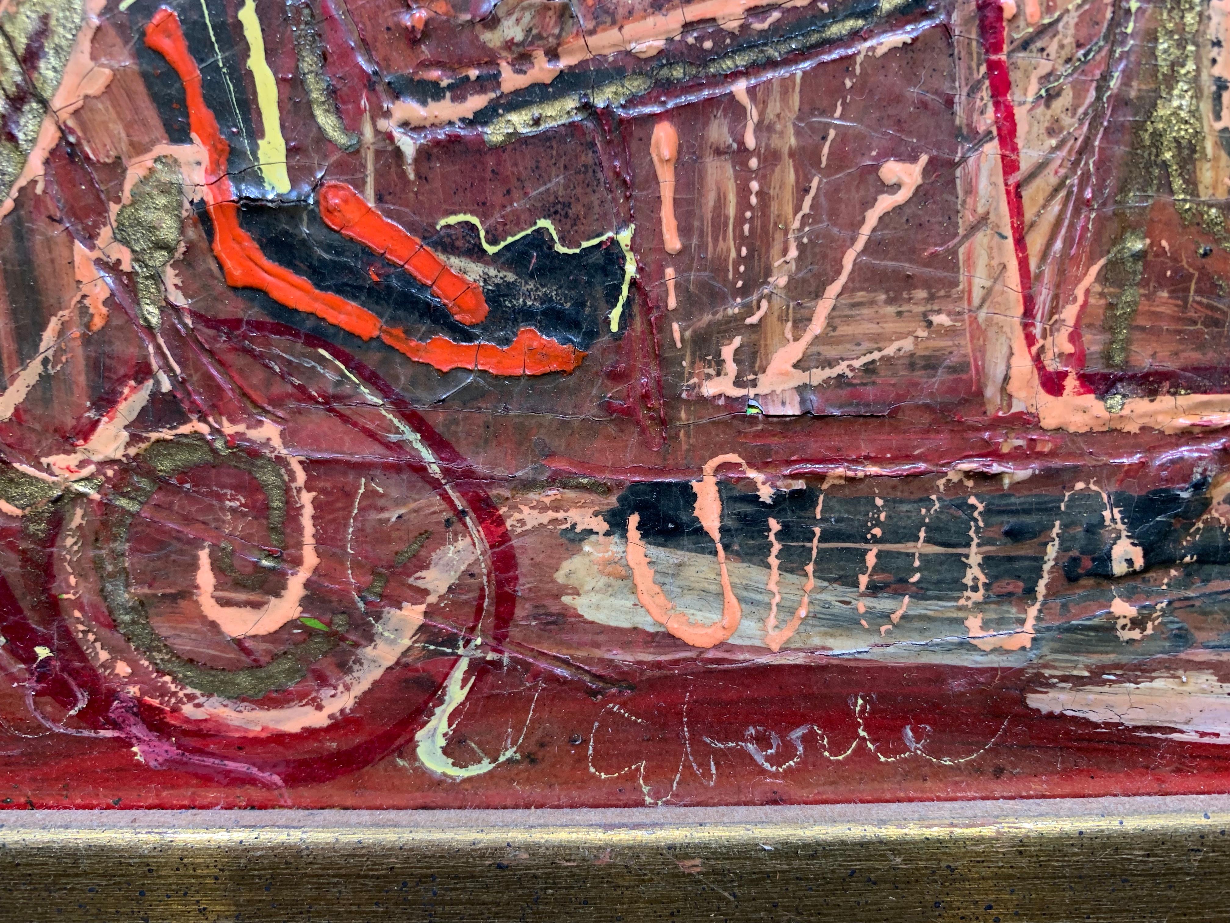 Mid-century Modern Abstract Expressionist Painting 1
