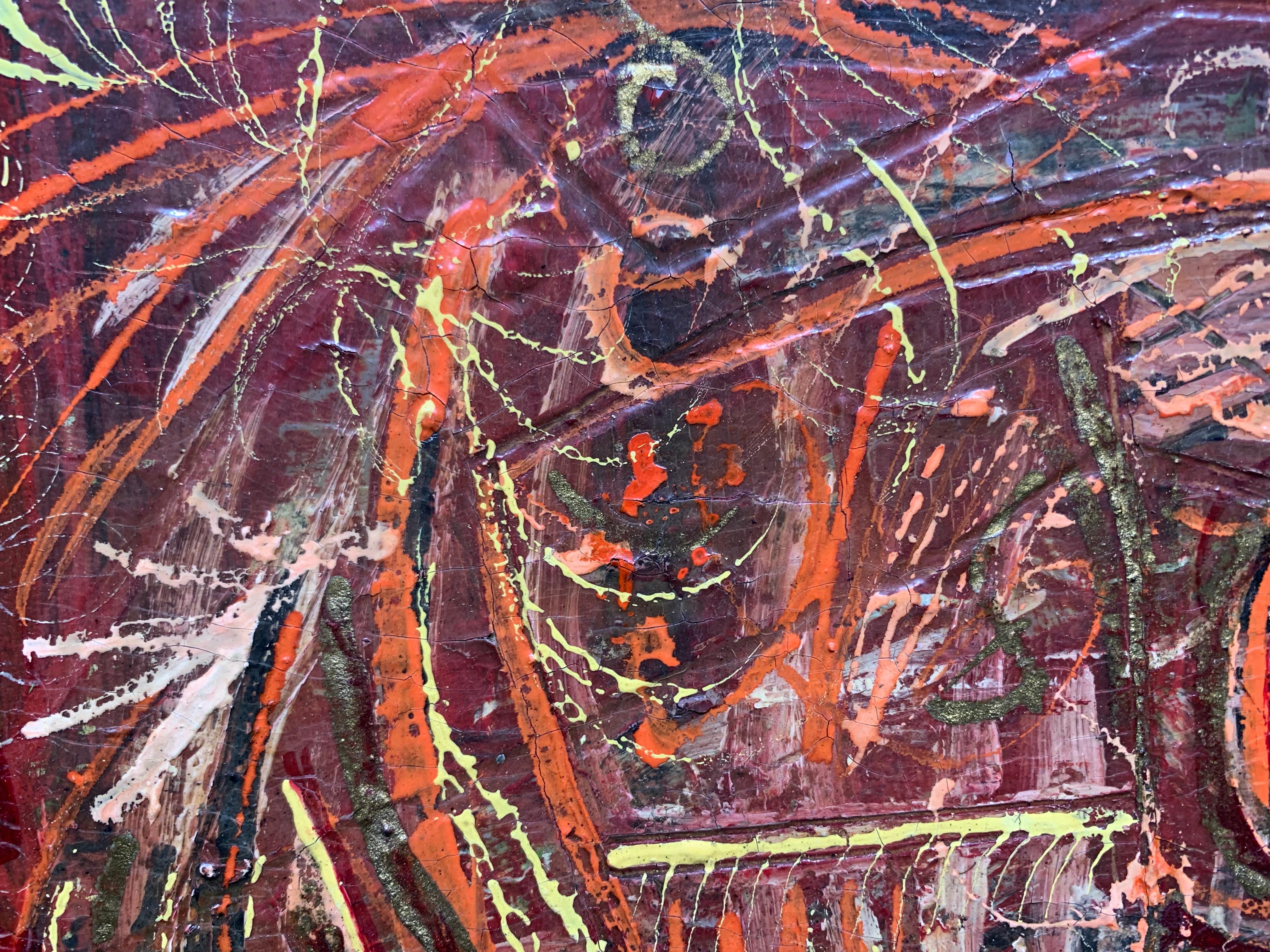 Mid-century Modern Abstract Expressionist Painting 3