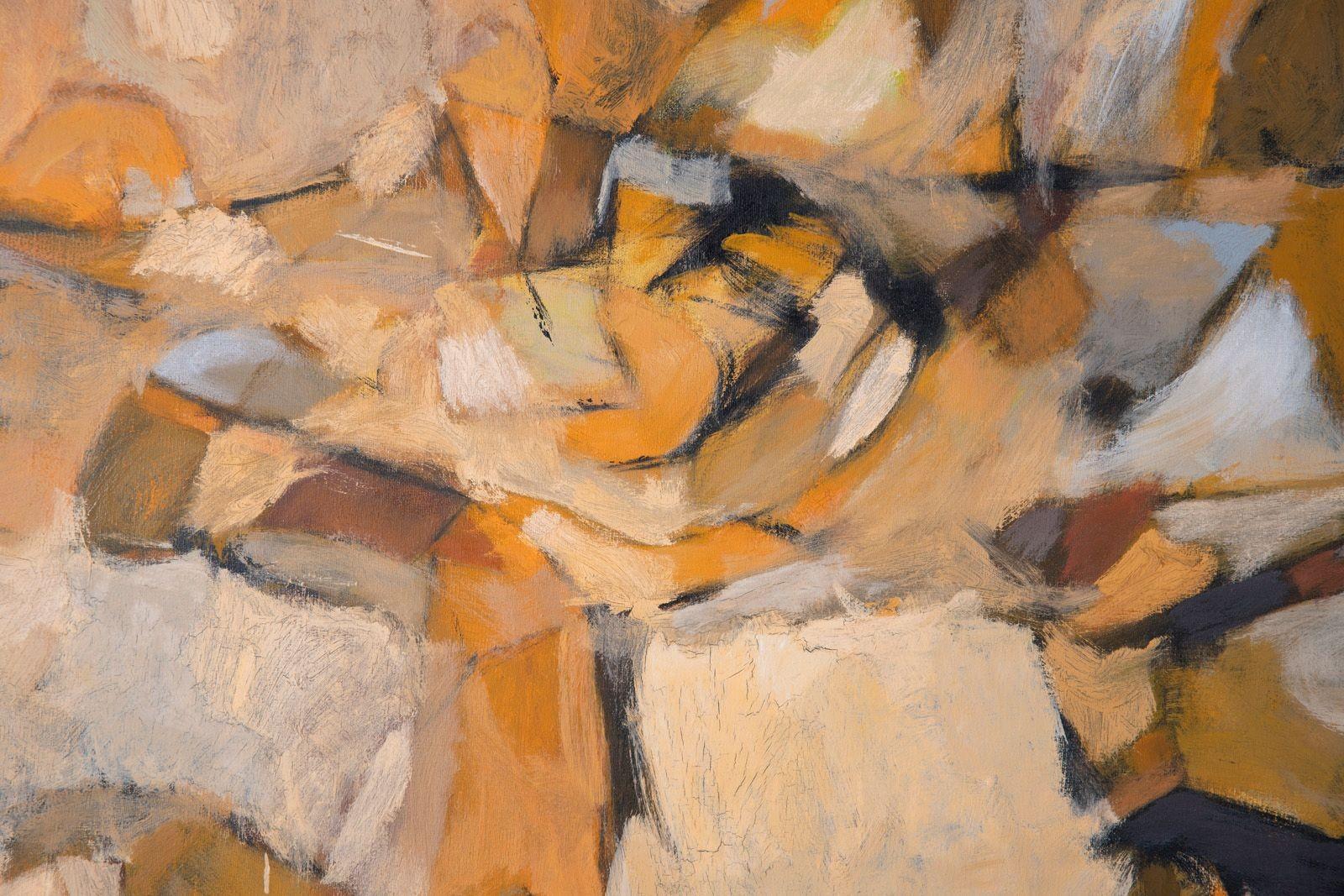 Mid Century Modern Abstract Expressionist Painting from Dallas Museum of Art XL For Sale 1