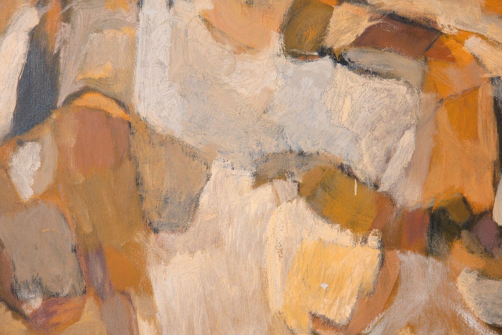 Mid Century Modern Abstract Expressionist Painting from Dallas Museum of Art XL For Sale 2