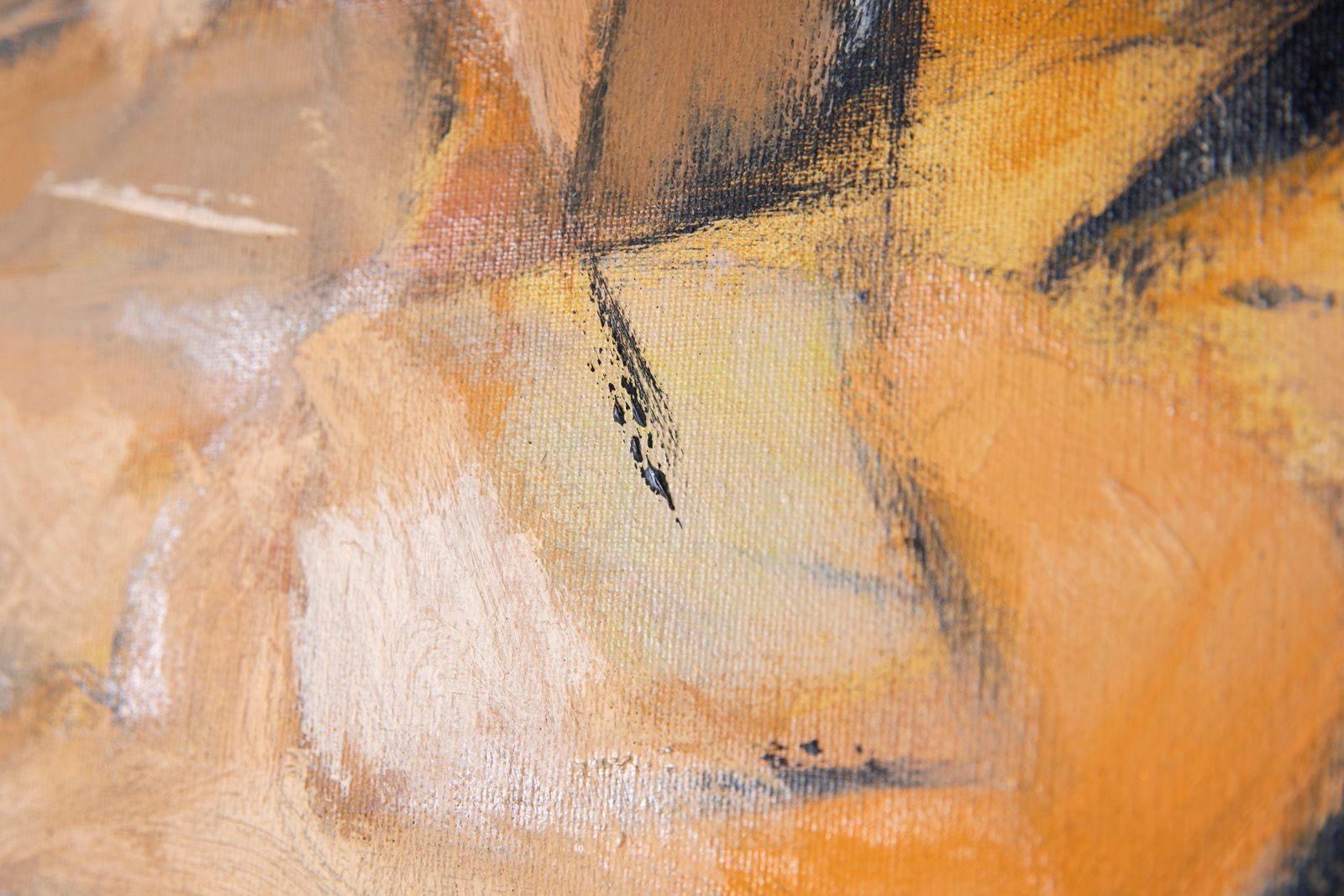 Mid Century Modern Abstract Expressionist Painting from Dallas Museum of Art XL For Sale 5