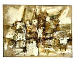 Mid-century Modern Abstract Mediterranean Village