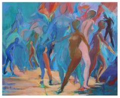 Mid-Century Modern Dancers Figurative Abstract, Bay Area Figurative School 1960s