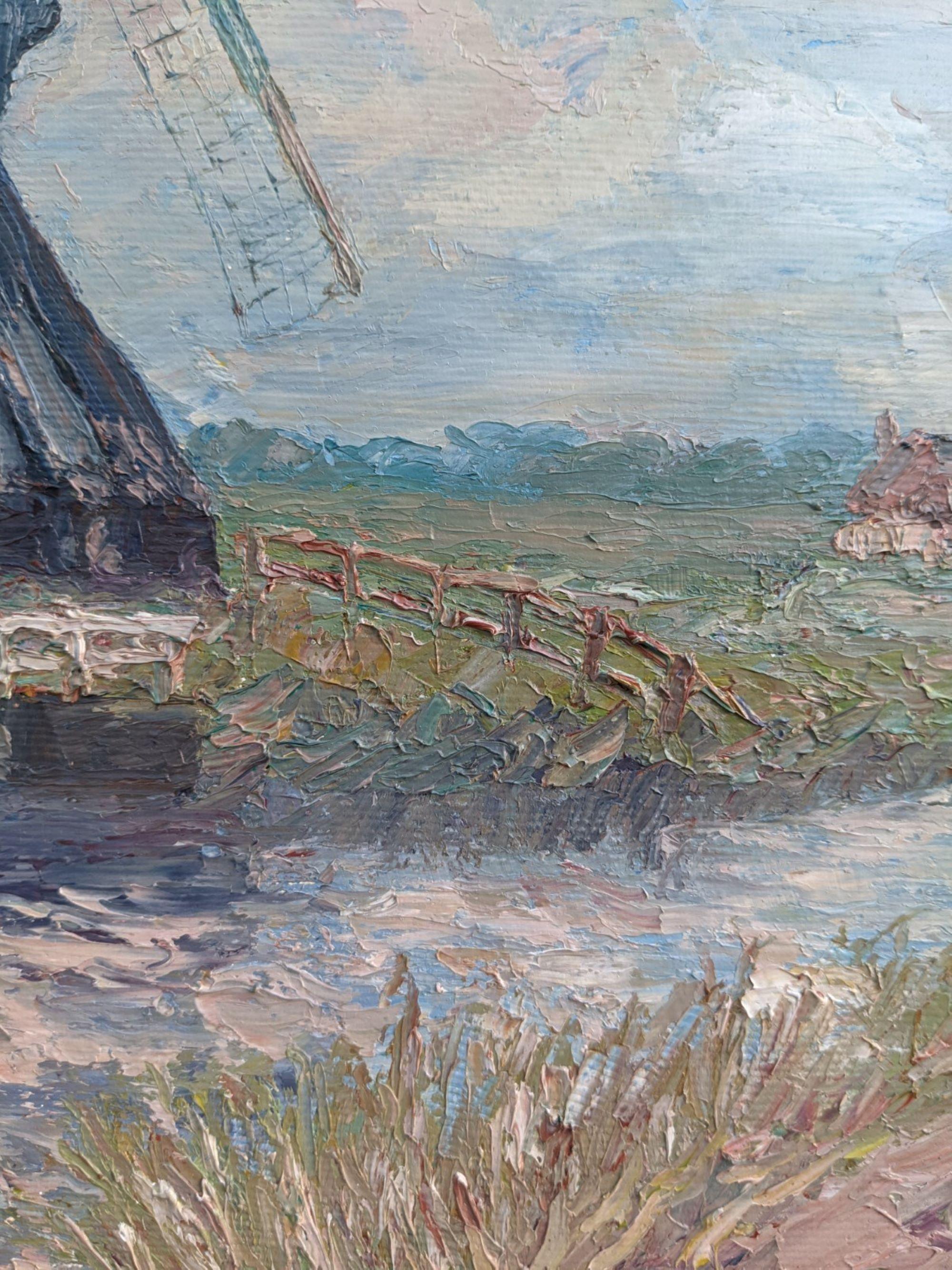 Paisaje holandés moderno de mediados de siglo 