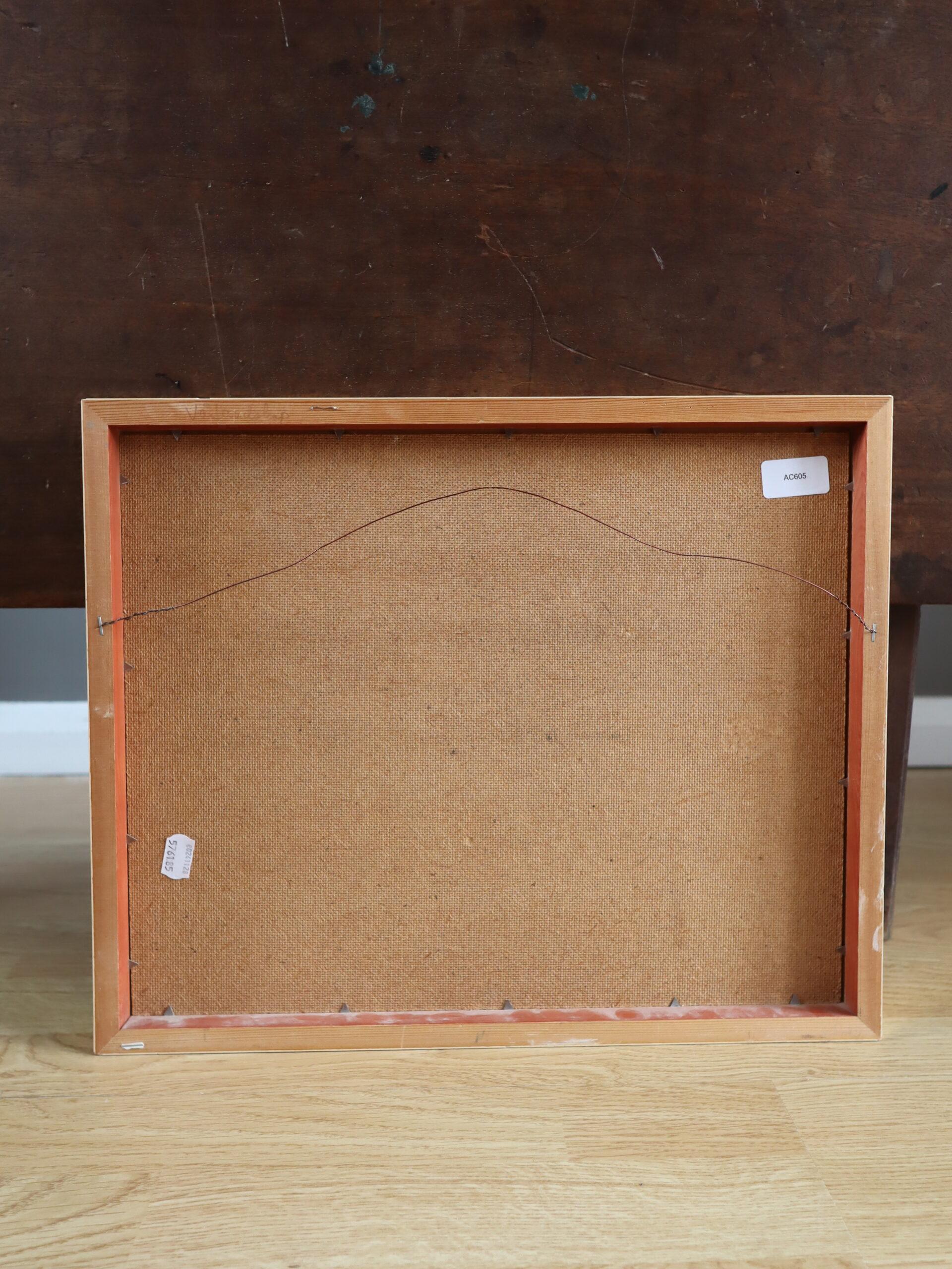 Mid Century Modern Expressive Landscape Oil Painting - Fields in Springtime For Sale 9