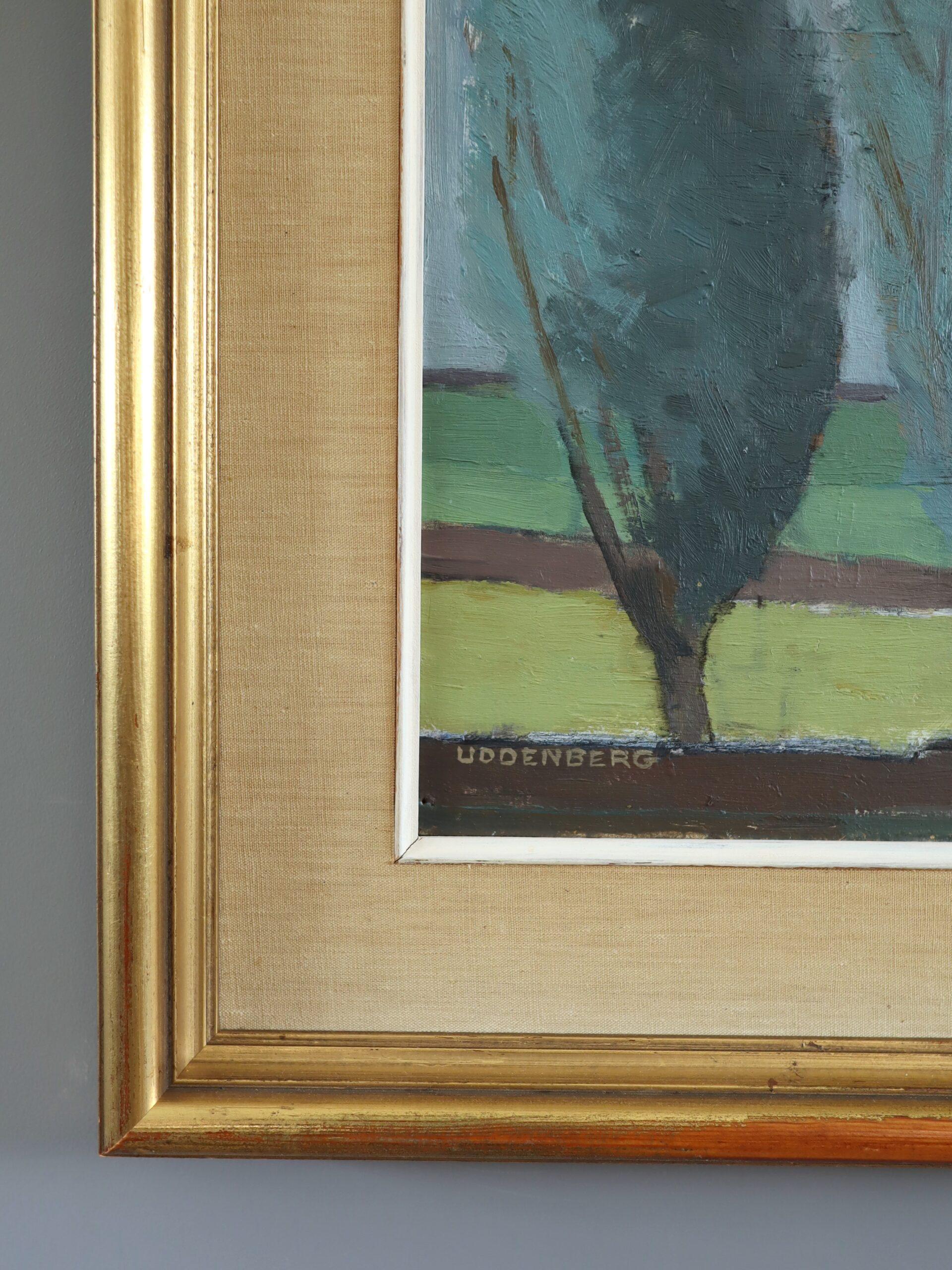Mid Century Modern Expressive Landschaft Ölgemälde - Whispers in the Wind im Angebot 1